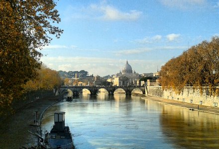 Vista dal Ponte Umberto I a Roma il 18 dicembre 2012 - speciale di pomeriggio