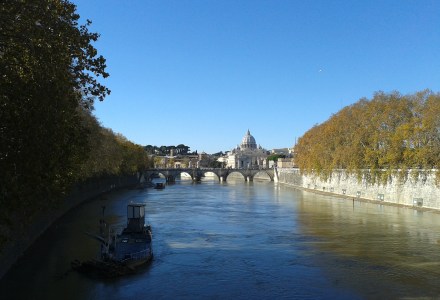 Vista dal Ponte Umberto I il 9 dicembre 2012.