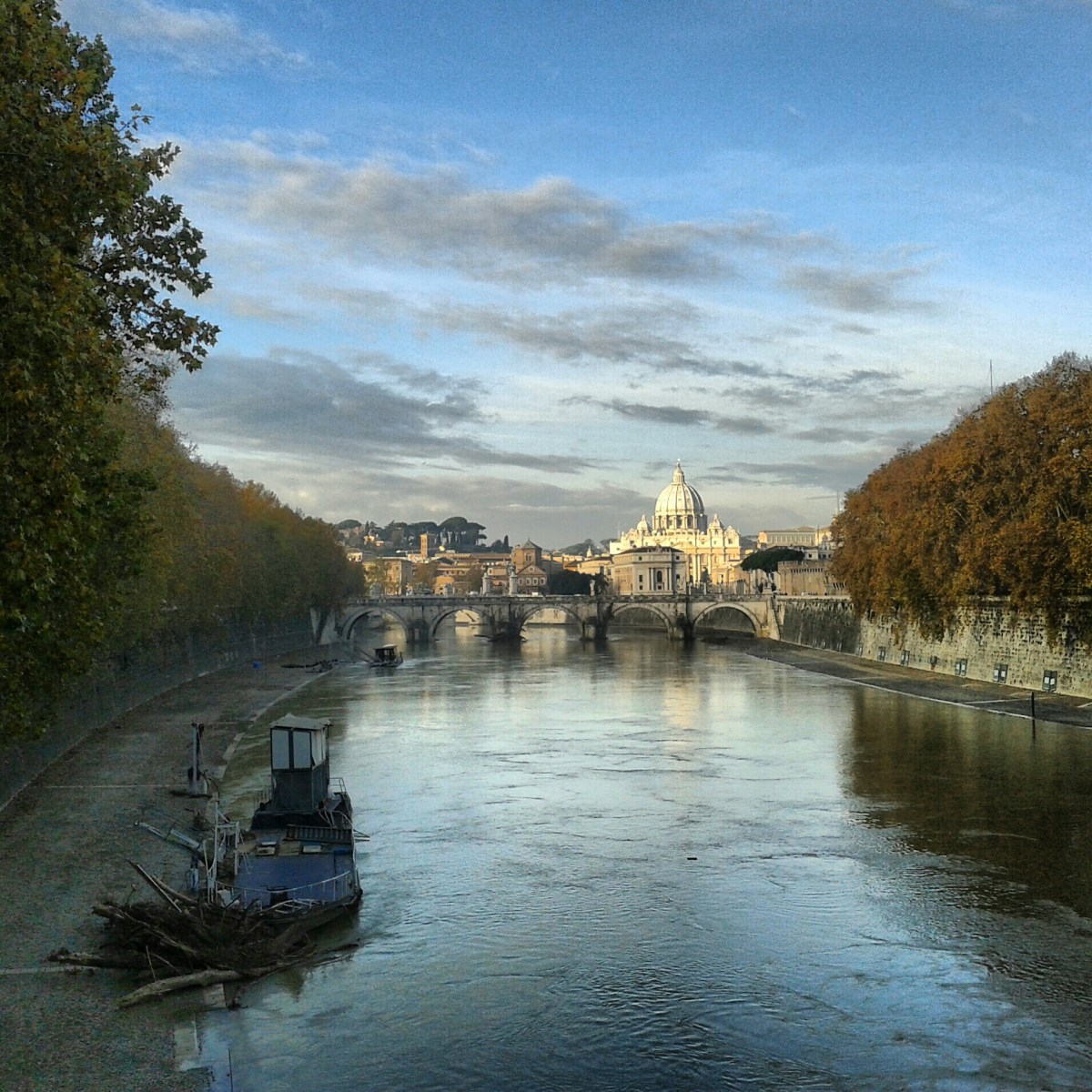 Vista dal Ponte Umberto I il 7 dicembre 2012.