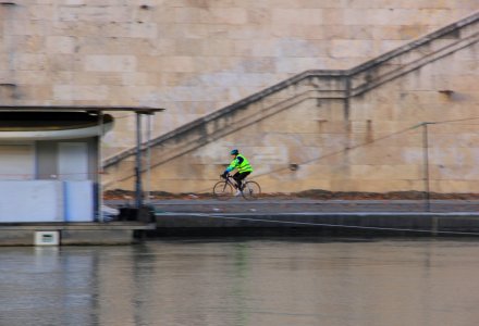 In bici sul lungo Tevere