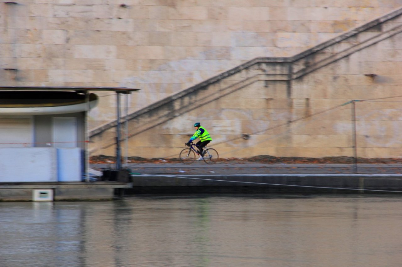 In bici sul lungo Tevere