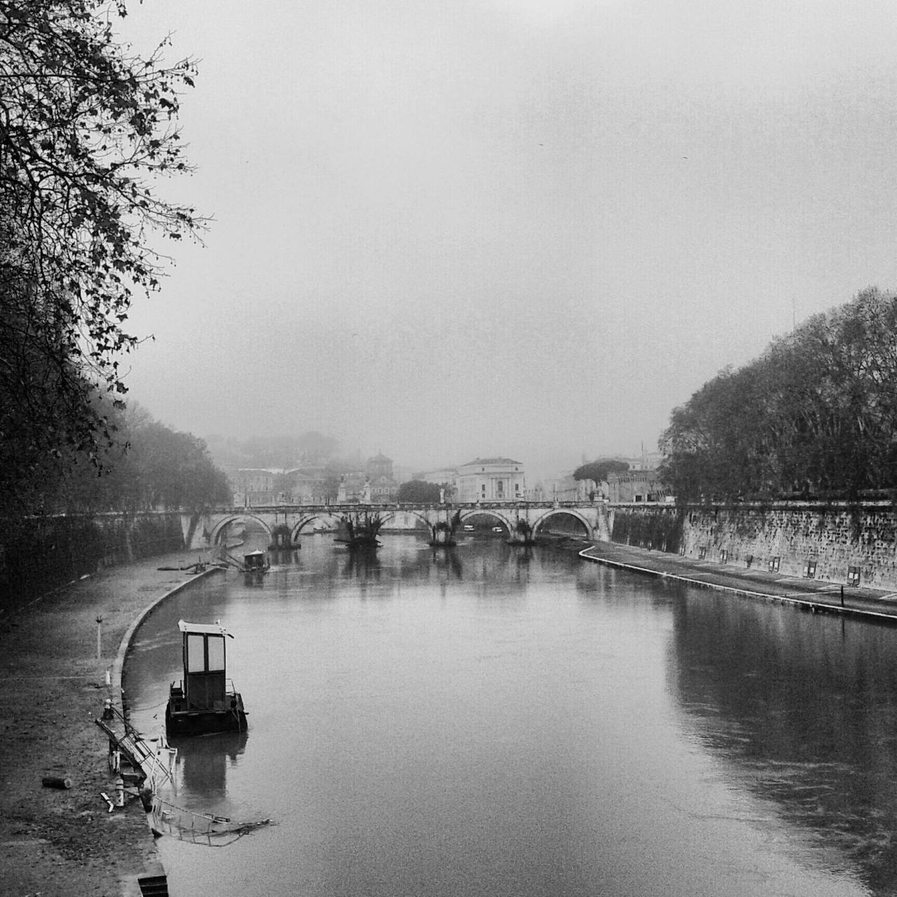 Nebbia su Roma 11 gennaio 2013 Ponte Umberto I