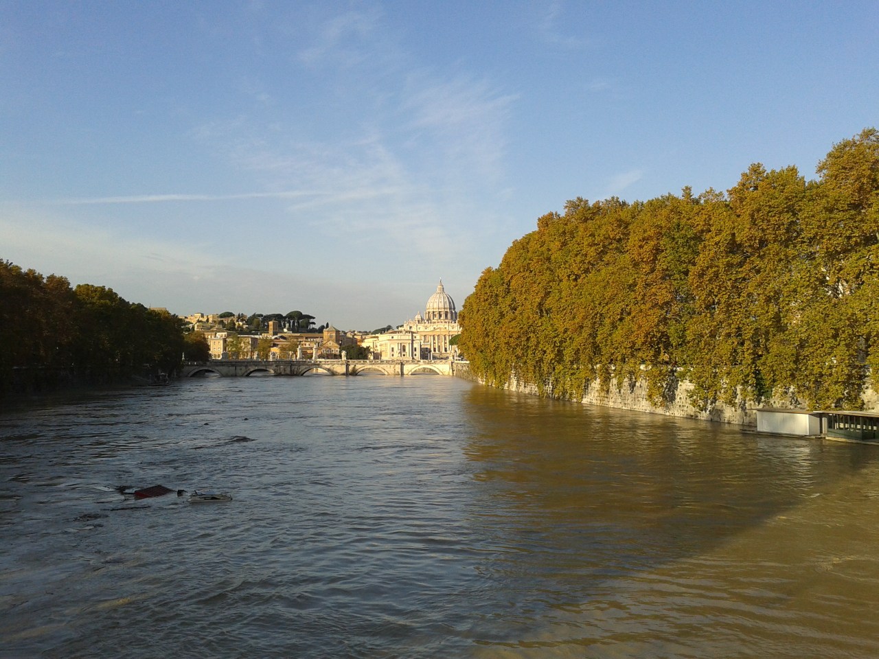 Tevere in piena 14 novembre 2012