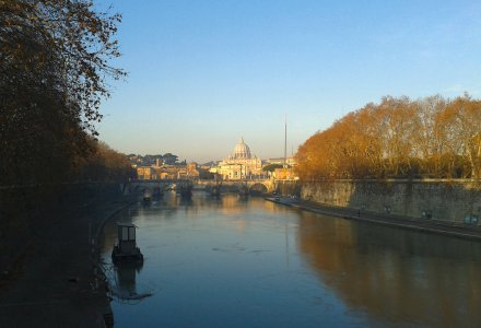 Vista dal Ponte Umberto I il 7 gennaio 2013