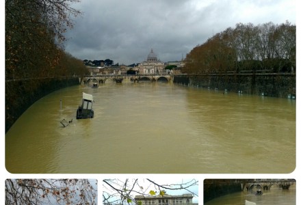 Vista dal Ponte Umberto I il 16 gennaio 2013 pomeriggio