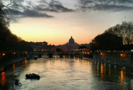 Tramonto Roma san Pietro
