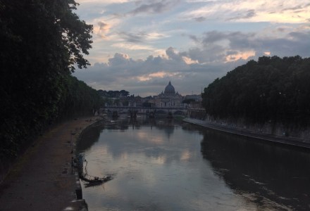 cielo nuvoloso Tevere